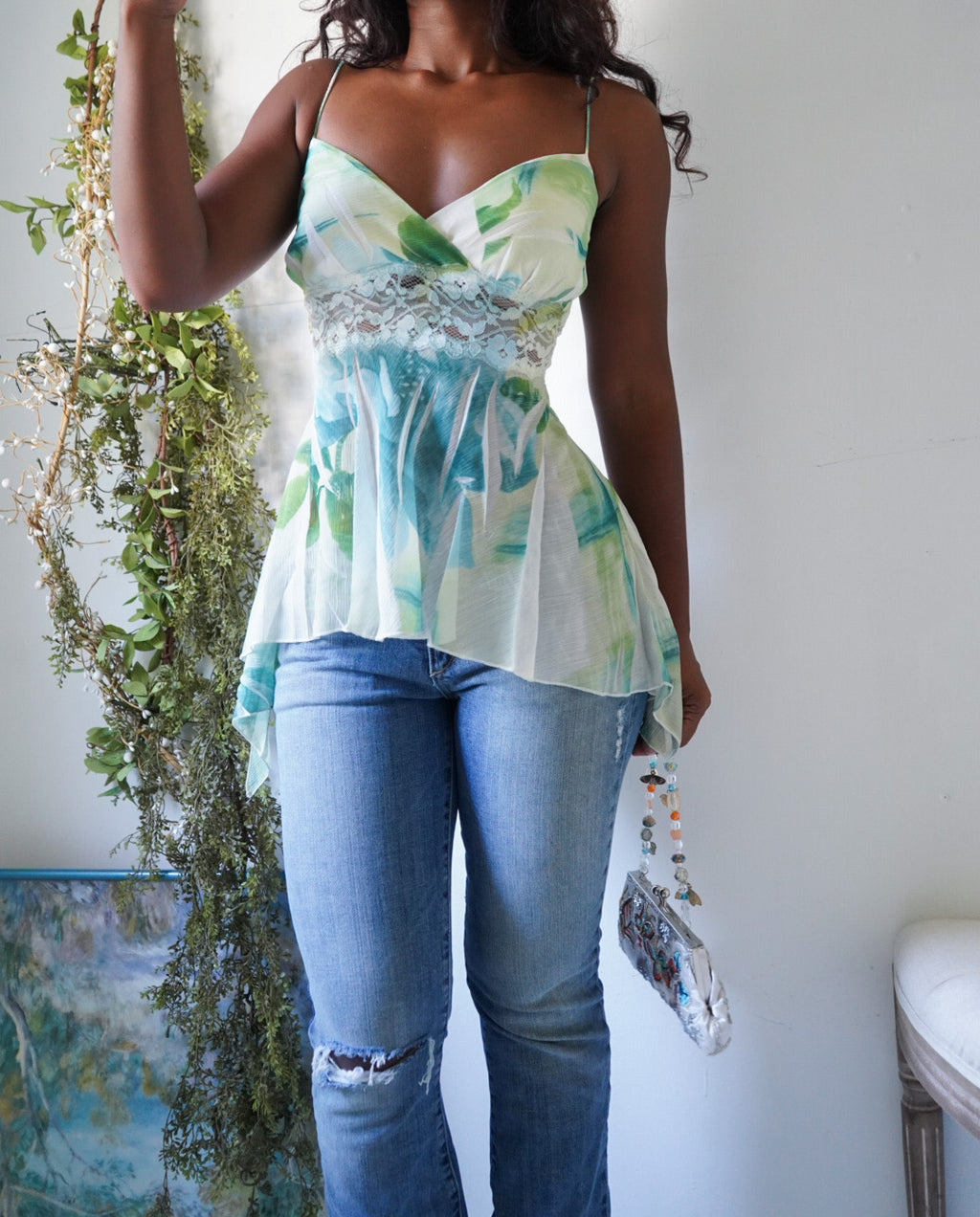 Y2K Lace Detail Fairy Babydoll Cami