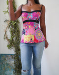 Y2K Psychedelic Babydoll Cami