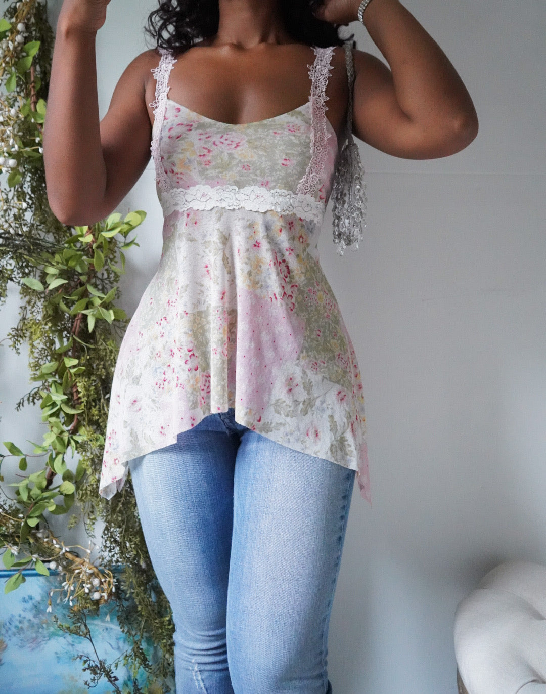 Handmade Patchwork Mesh Fairy Top