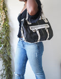 Y2K Contrast Leather Bag