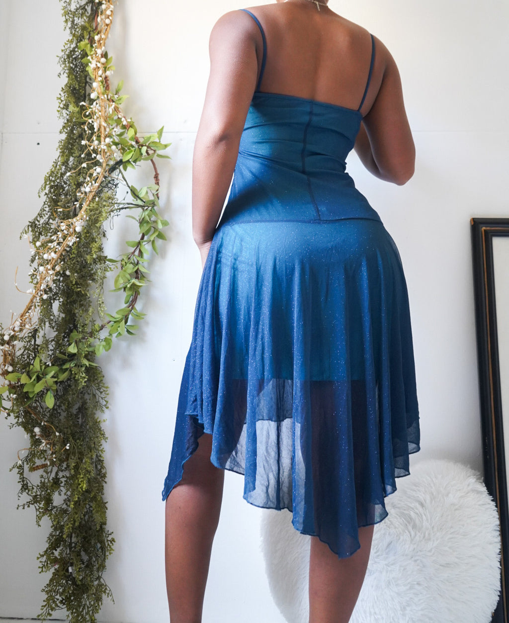 Teal Glitter Fairy Dress