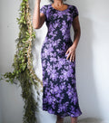 Vintage 90’s Purple Floral Staple Dress