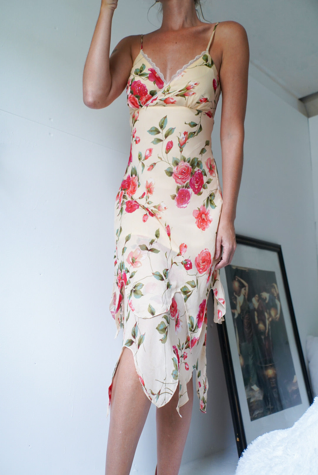 Romantic Rose Fairy Slip Dress
