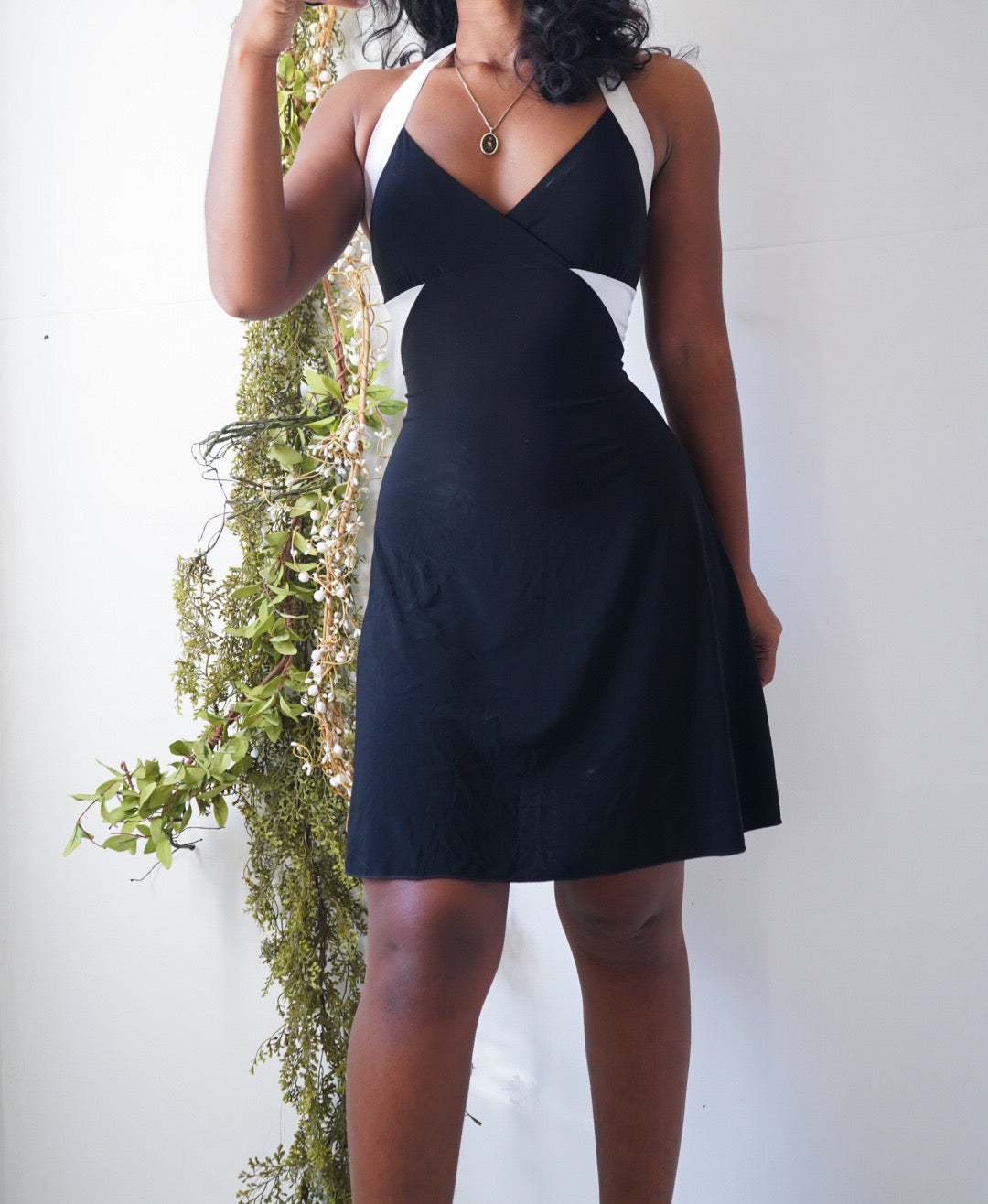 Y2K Little Black Halter Dress