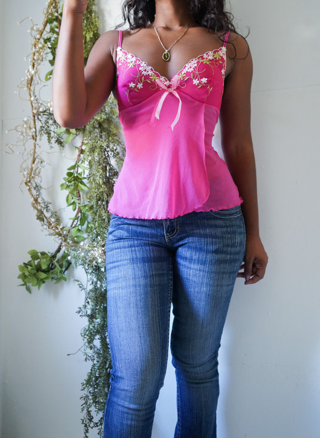 Y2K Pink Victoria’s Secret Flyaway Front Cami