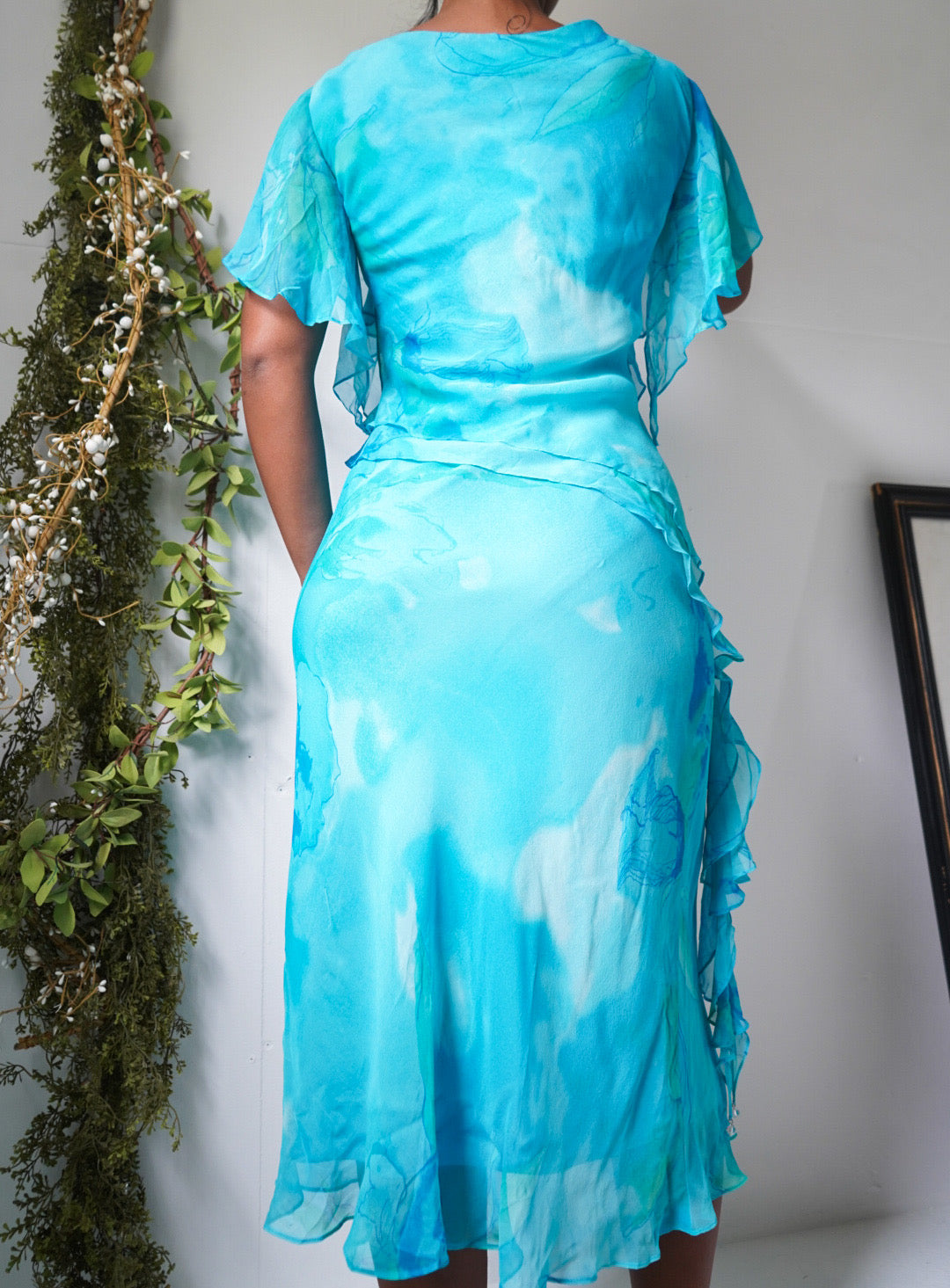 Silk Mermaid Midi Dress