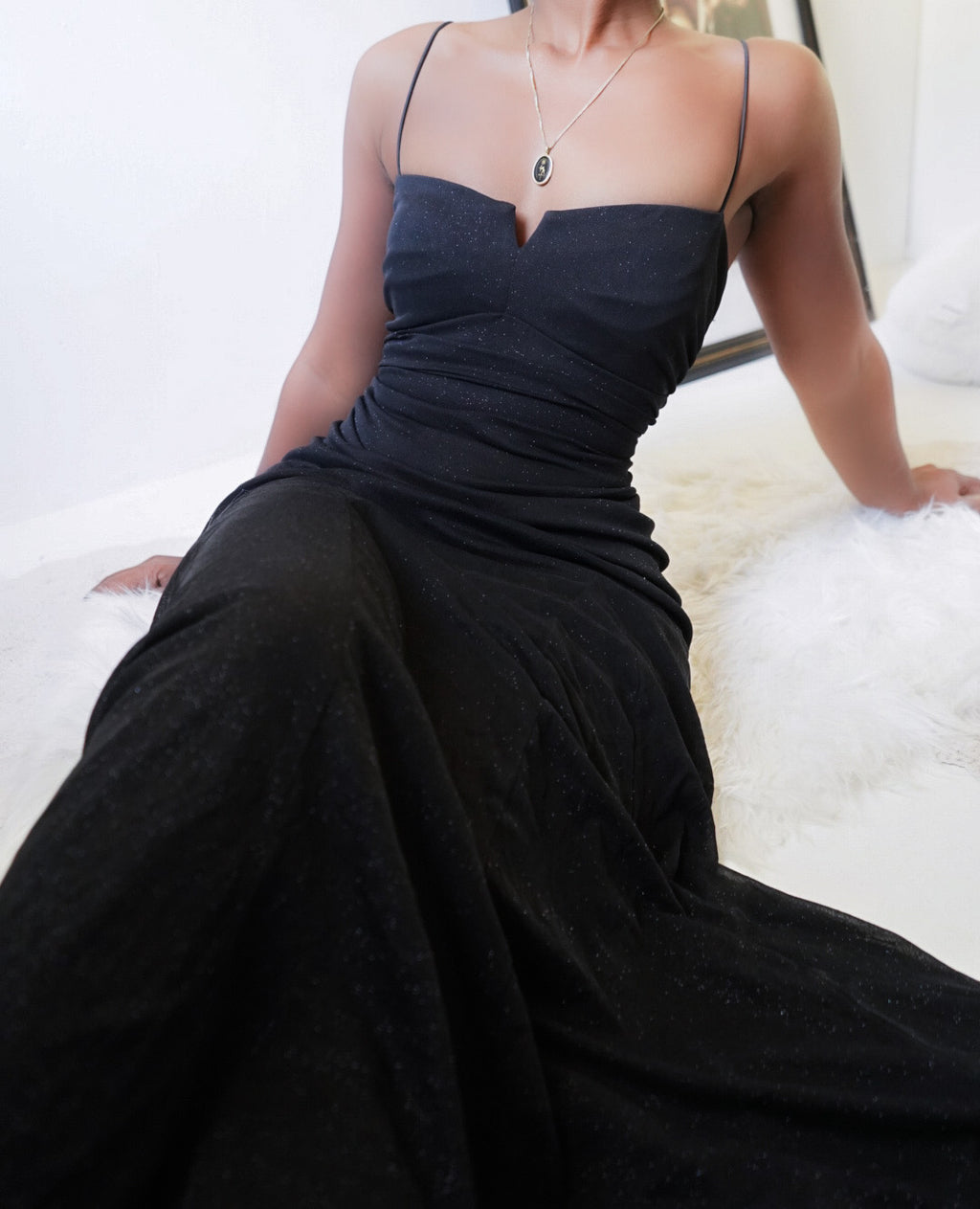 Sparkle Black 90’s Gown
