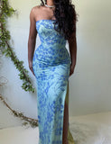 Vintage Y2K Beaded Layered Gown (S)