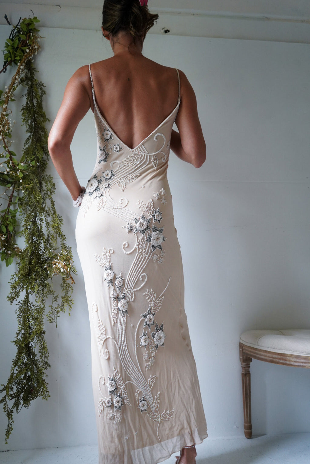 Vintage Ivory Silk Sue Wong Bridal Gown