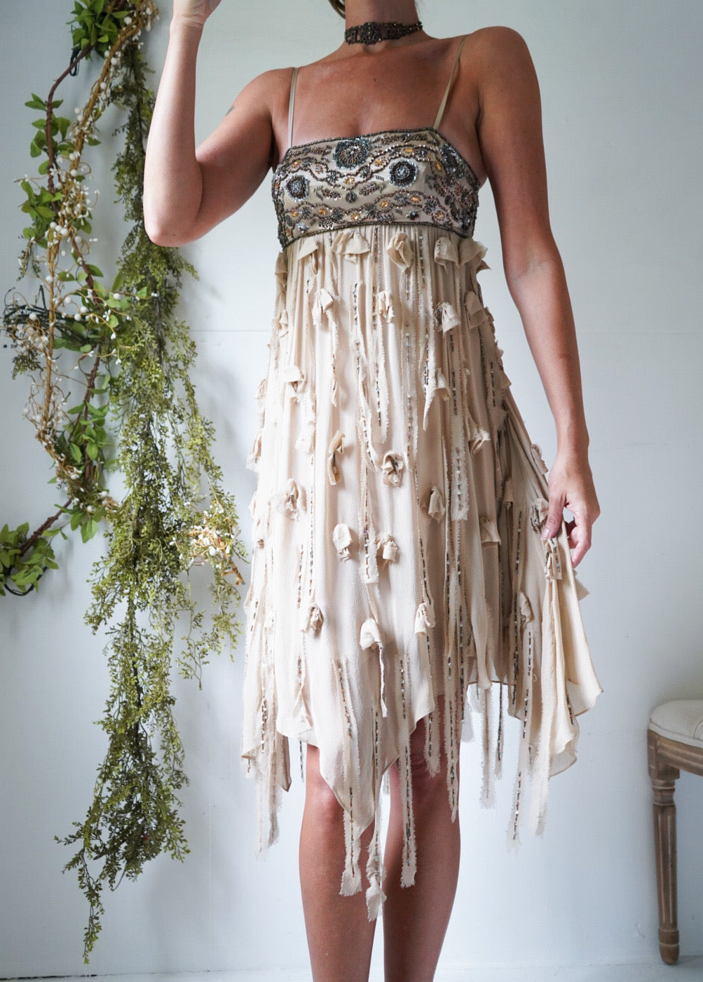 Vintage Sue Wong Subversive Fairy Babydoll Mini Dress