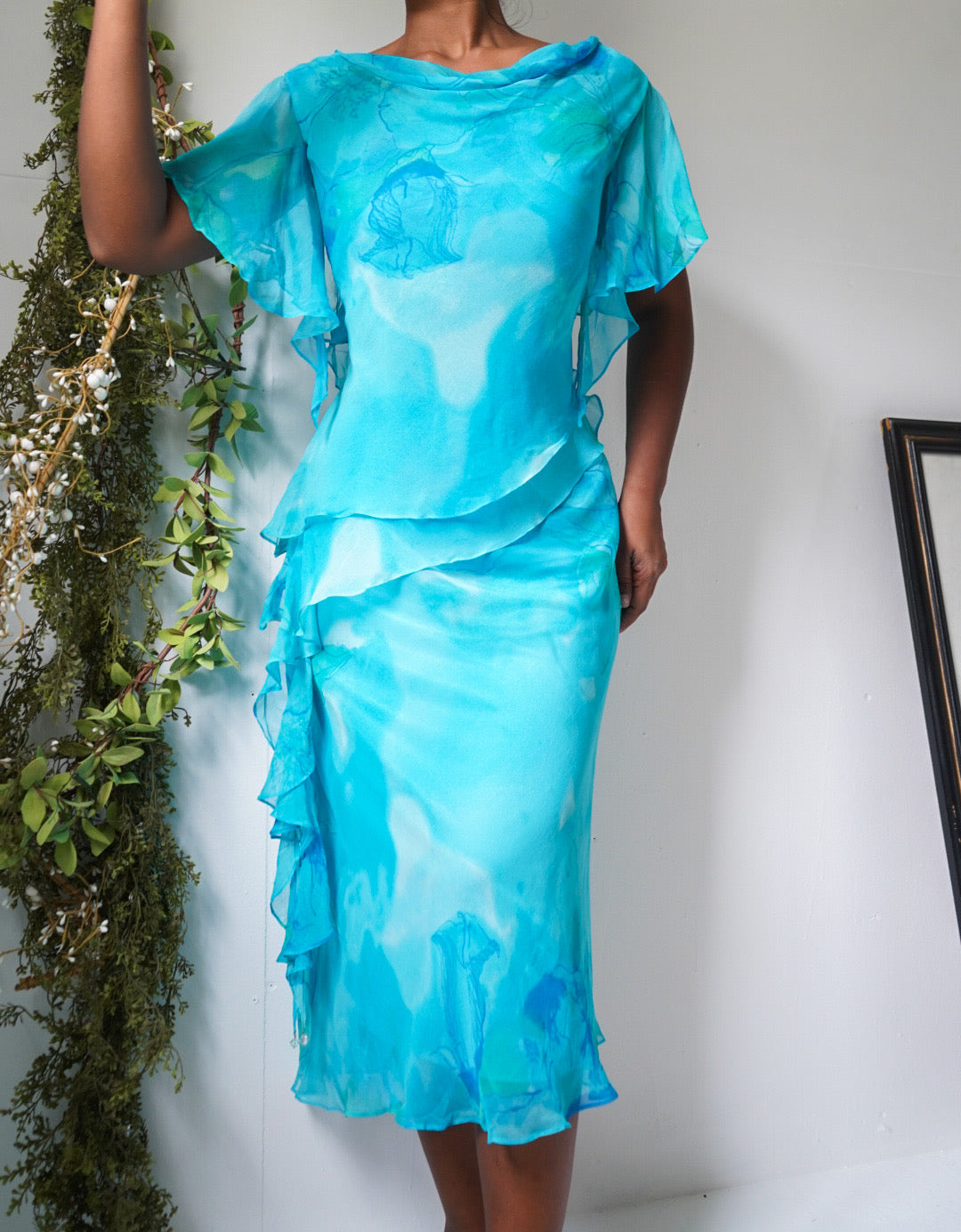 Silk Mermaid Midi Dress
