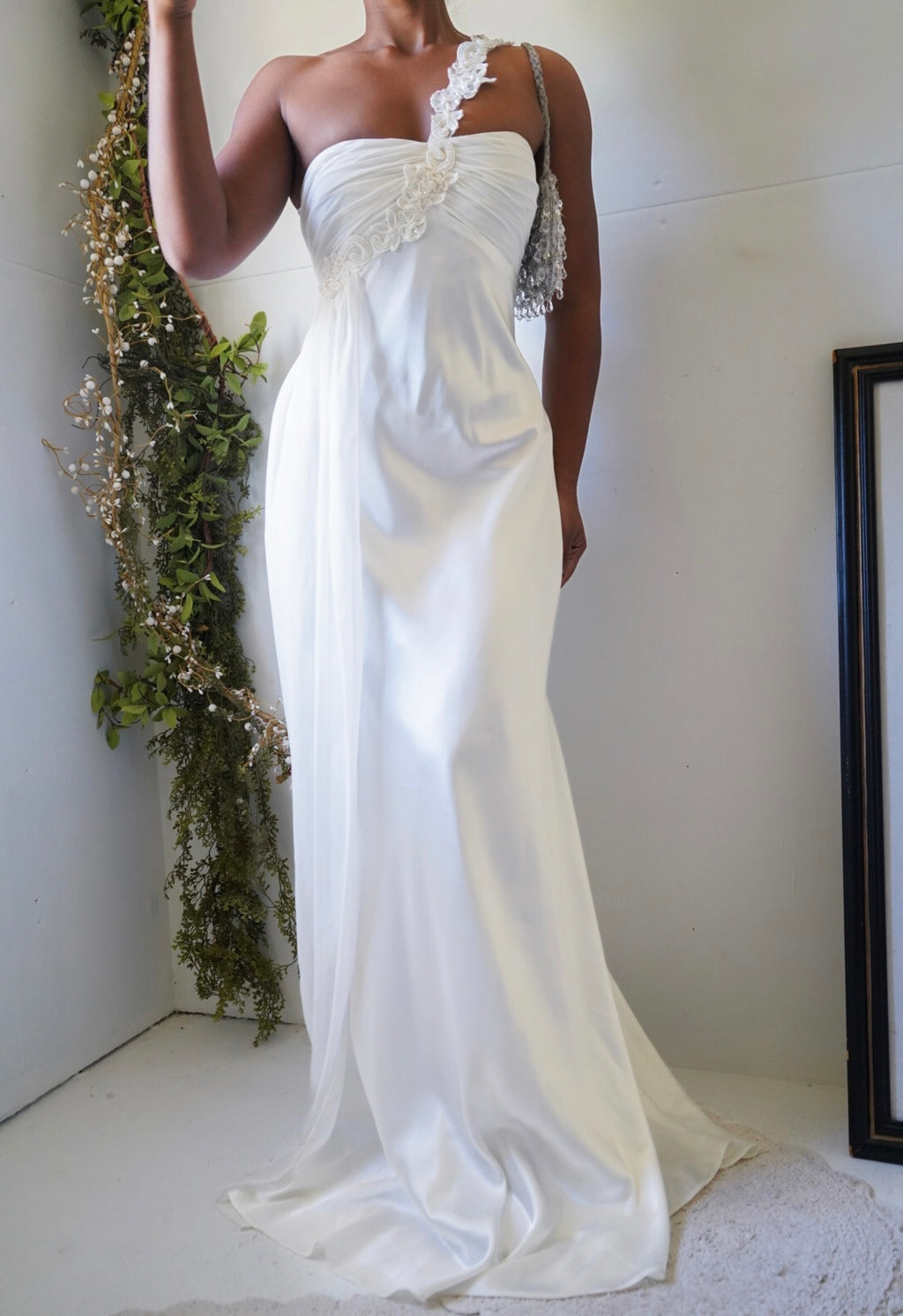 Vintage Y2K Satin Fairy Wedding Dress