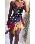 Y2K Reworked Velvet Fairy Mini Dress