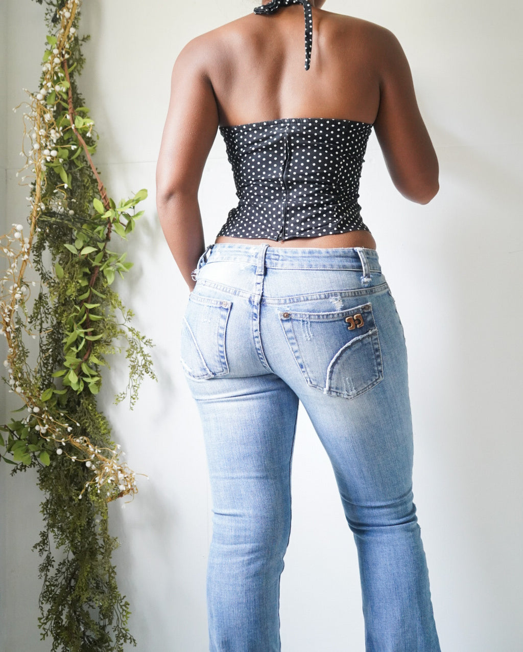 Y2K Polka Dot Halter Top