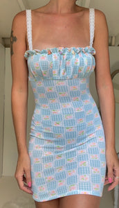 Handmade 70s Fabric Mini Dress (XS)