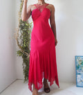 Vintage Y2K Red Fairy Hem Dress