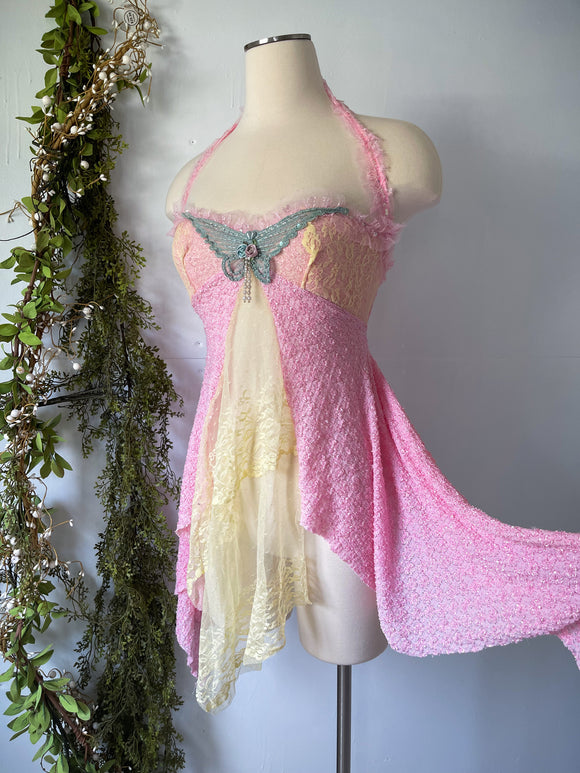 One of a Kind Handmade Lace Fairy Top (S/M)