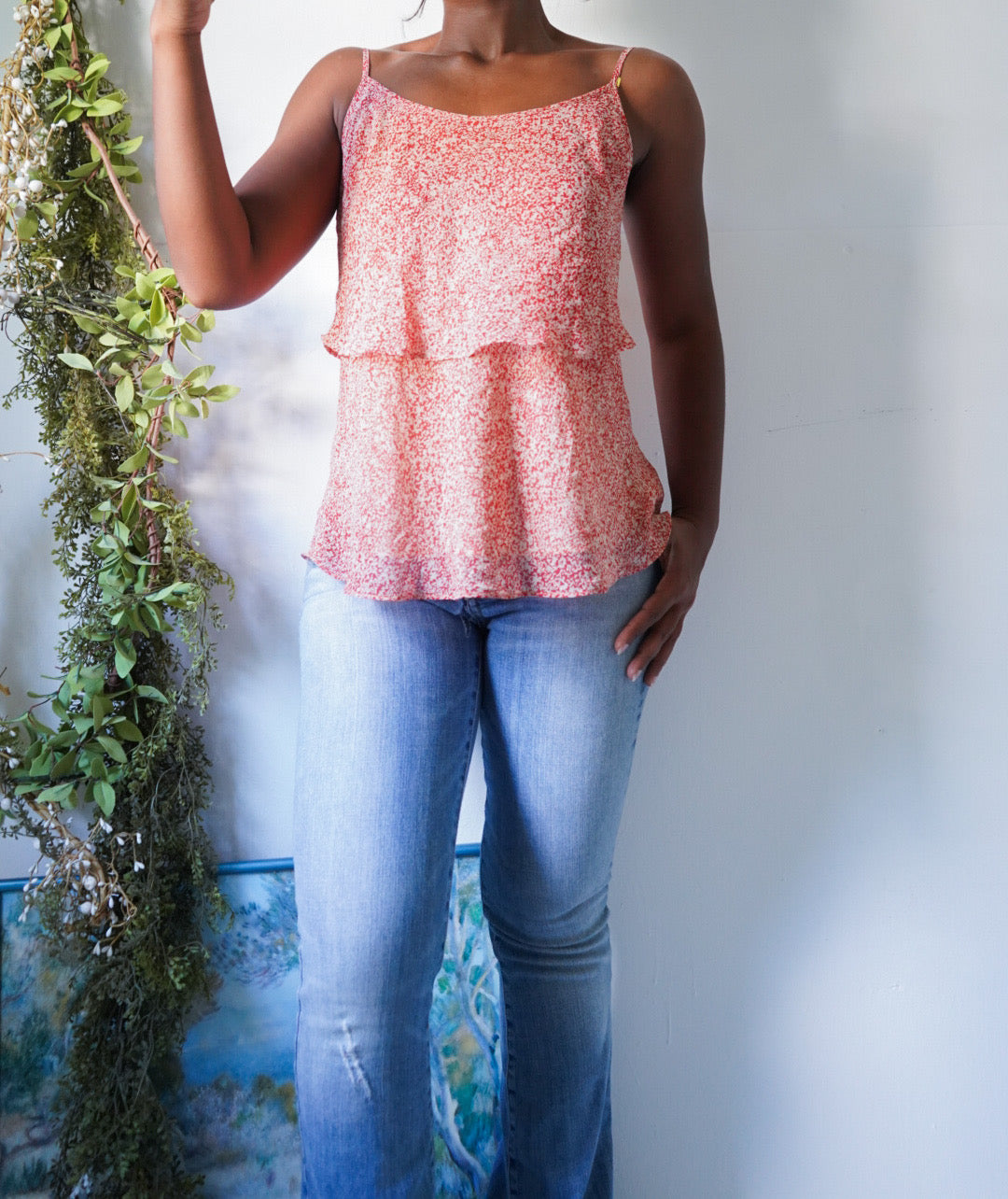 Y2K Tint Floral Flowy Summer Cami