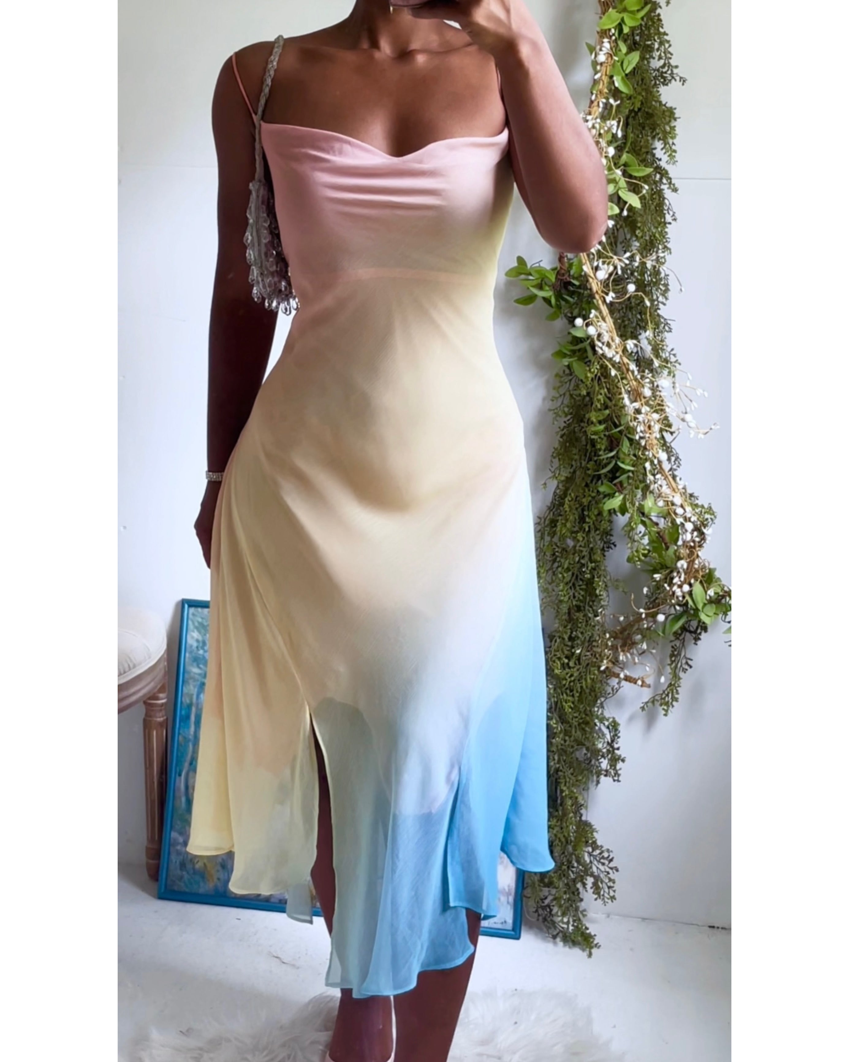 Y2K Pastel Ombre Fairy Dress