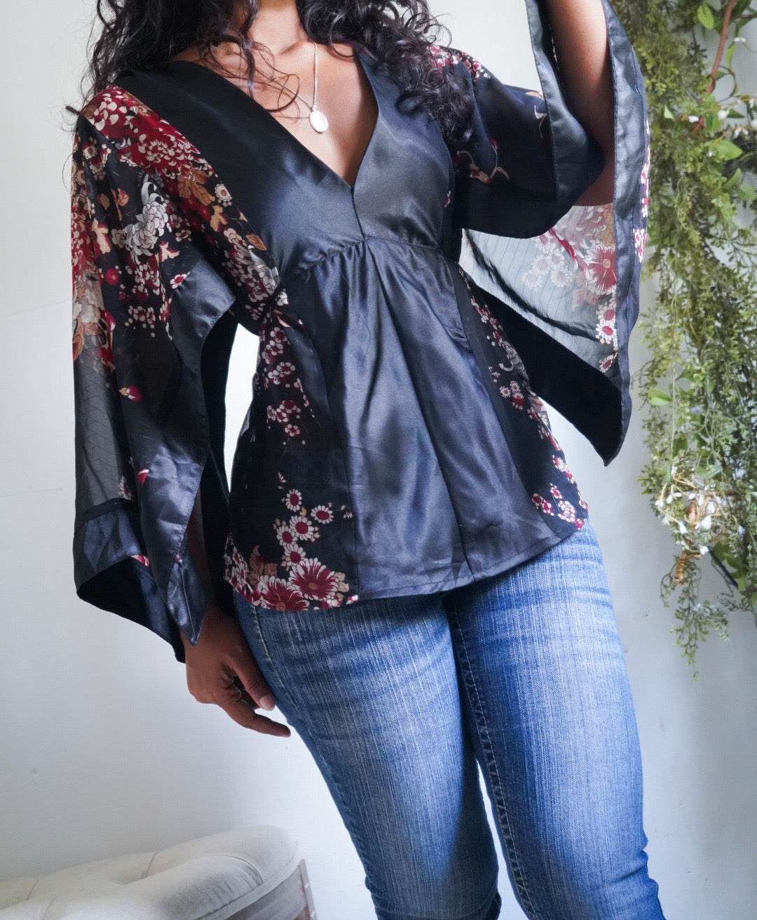 Y2K Kimono Inspired Top