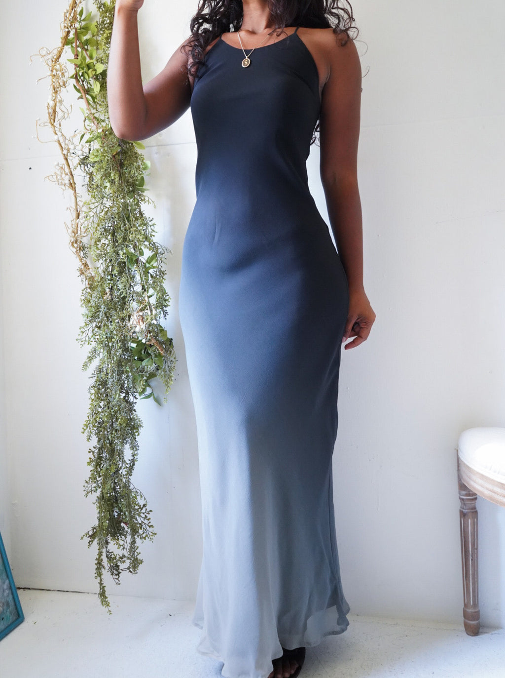 Y2K Ombre Silk Gown