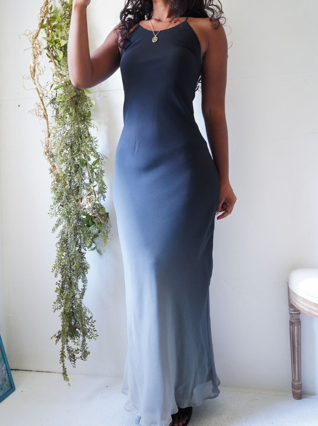 Y2K Ombre Silk Gown