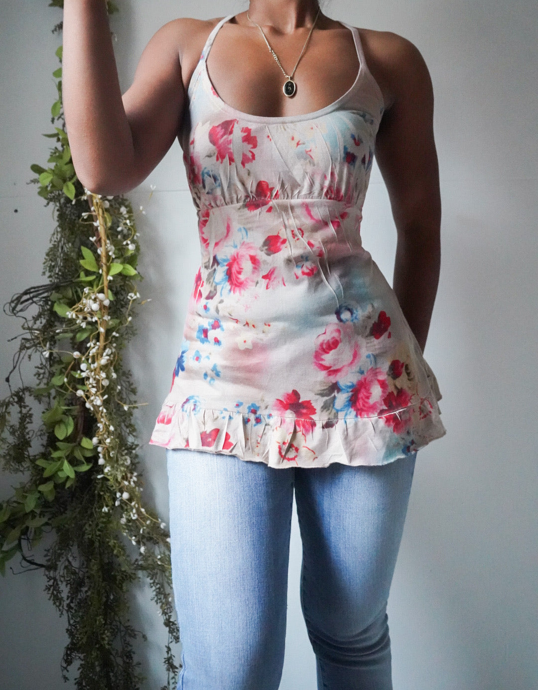 Y2K Boho Babydoll Tank