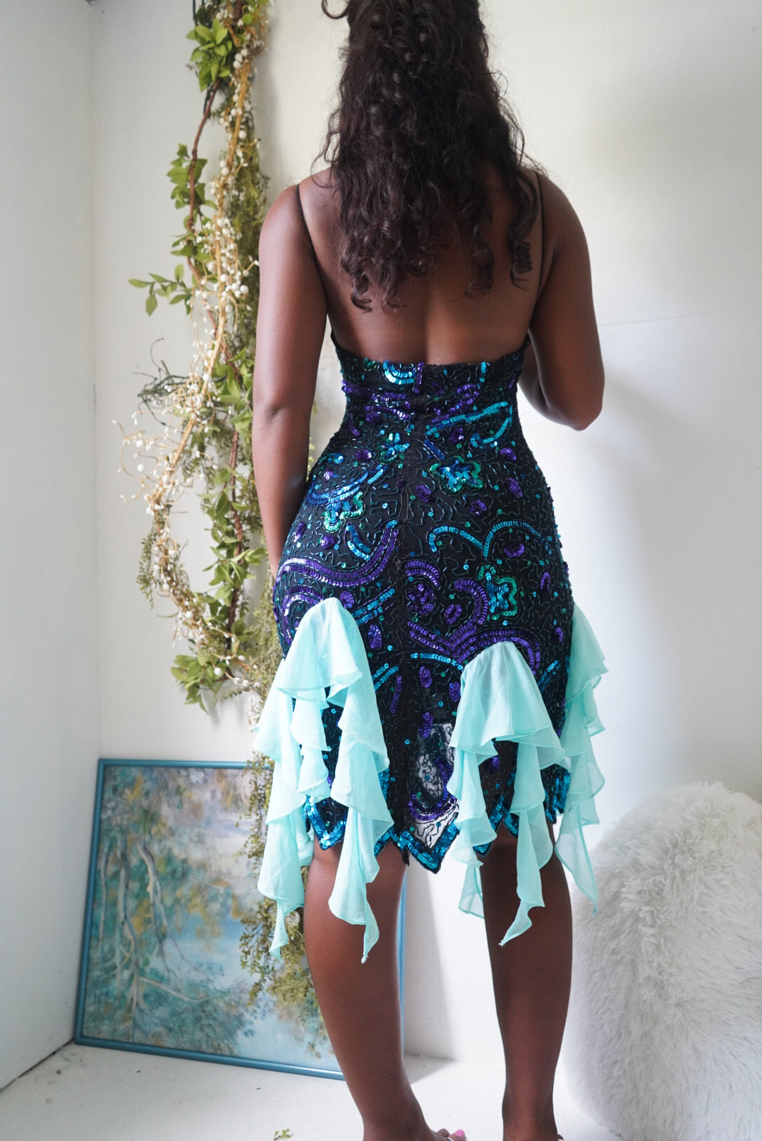 Y2K Reworked Fairy Beaded Dress