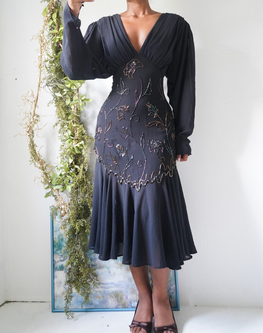 Vintage 80’s Casadei Beaded Dress