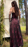 Layered Floral Glitter Gown (Pre-Order)
