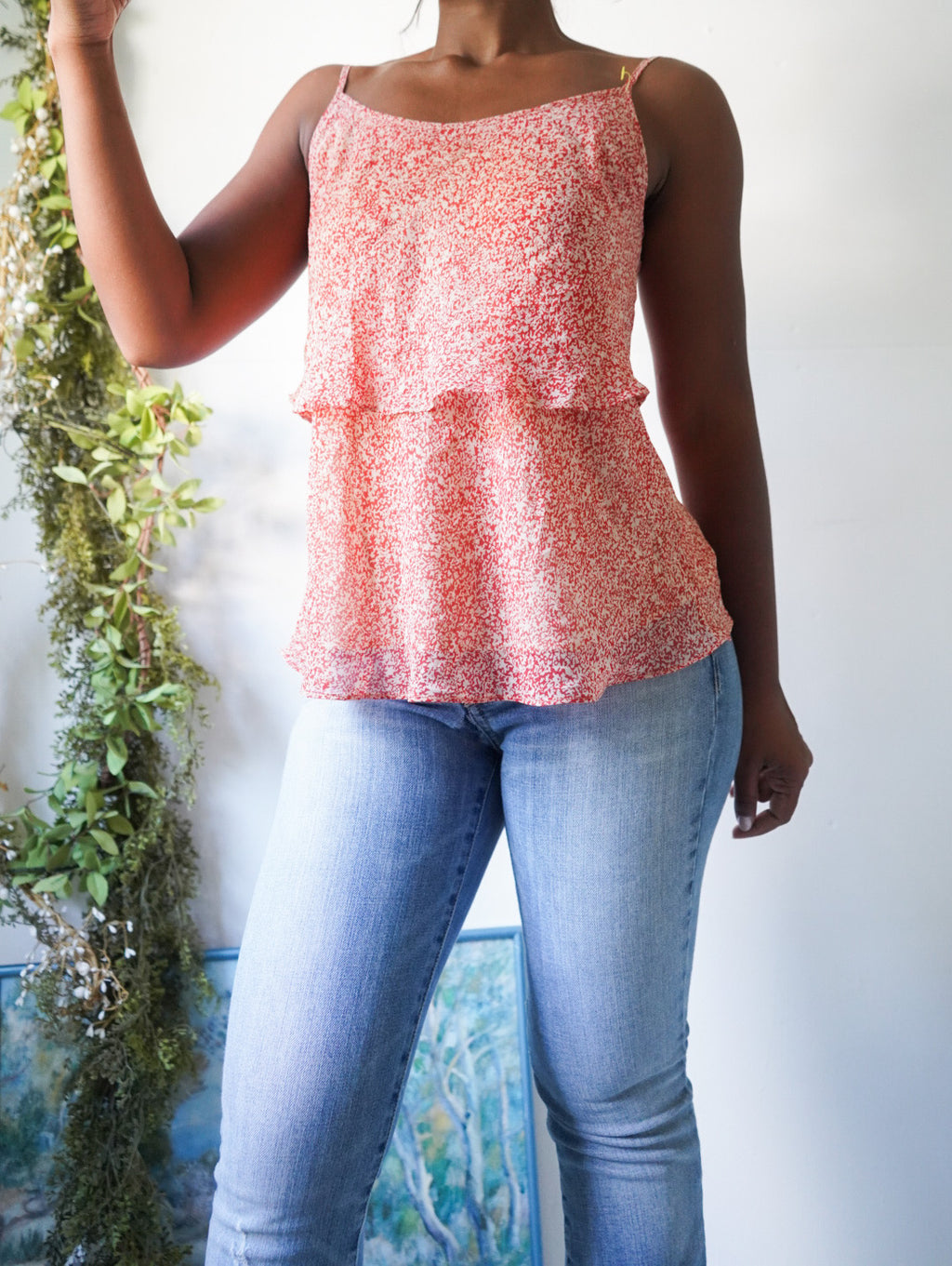 Y2K Tint Floral Flowy Summer Cami