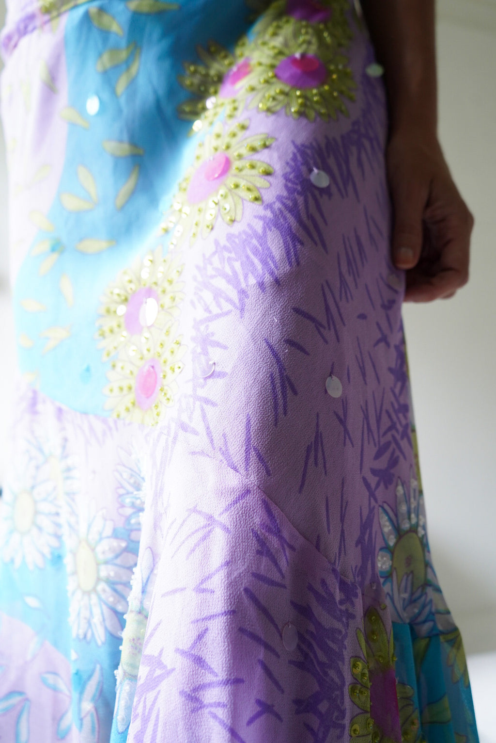 Y2k Fairy Beaded 2 Piece Top and Skirt