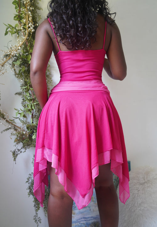 Y2K Barbie Pink Fairy Dress