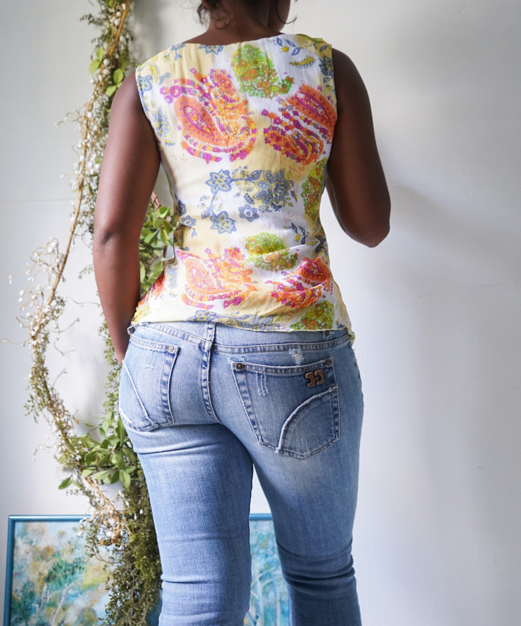 Y2K Paisley Summer Top