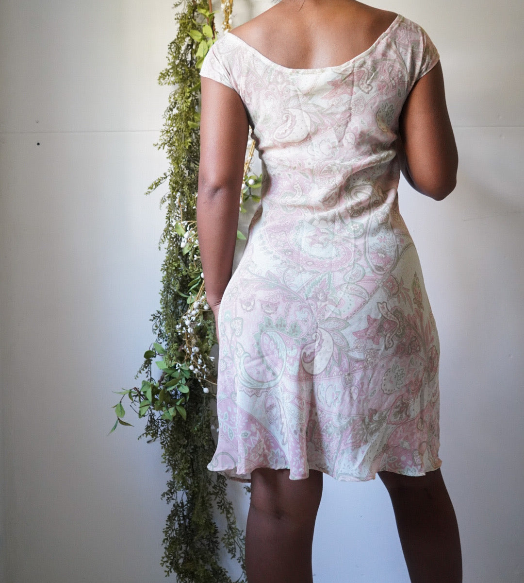 Y2K Pastel Paisley Mini Dress