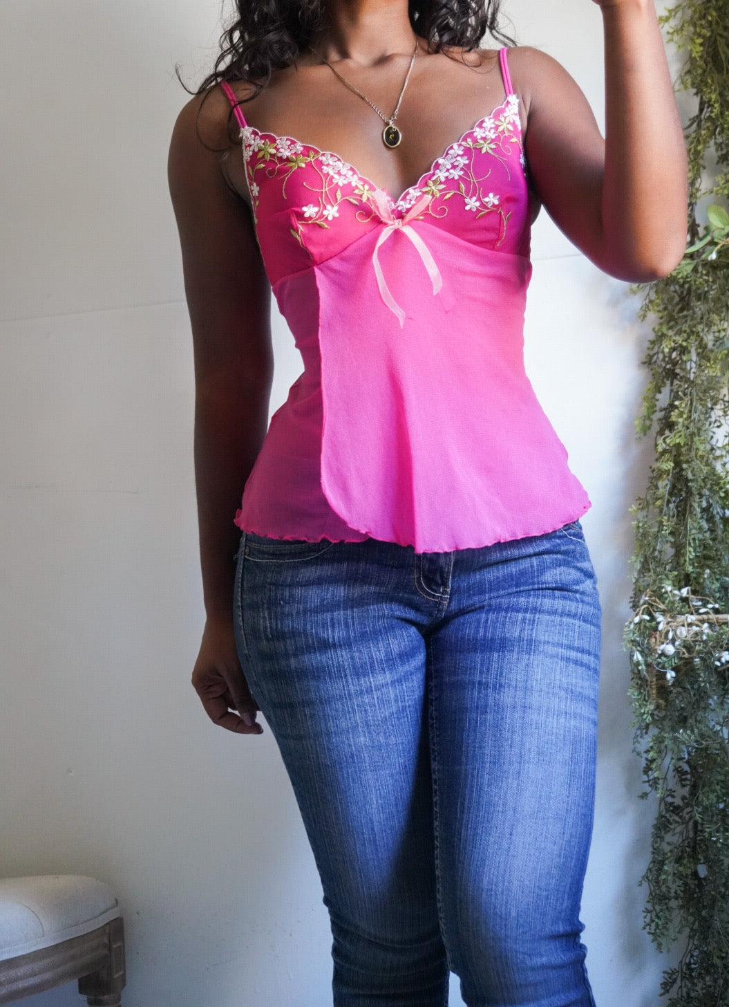 Y2K Pink Victoria’s Secret Flyaway Front Cami