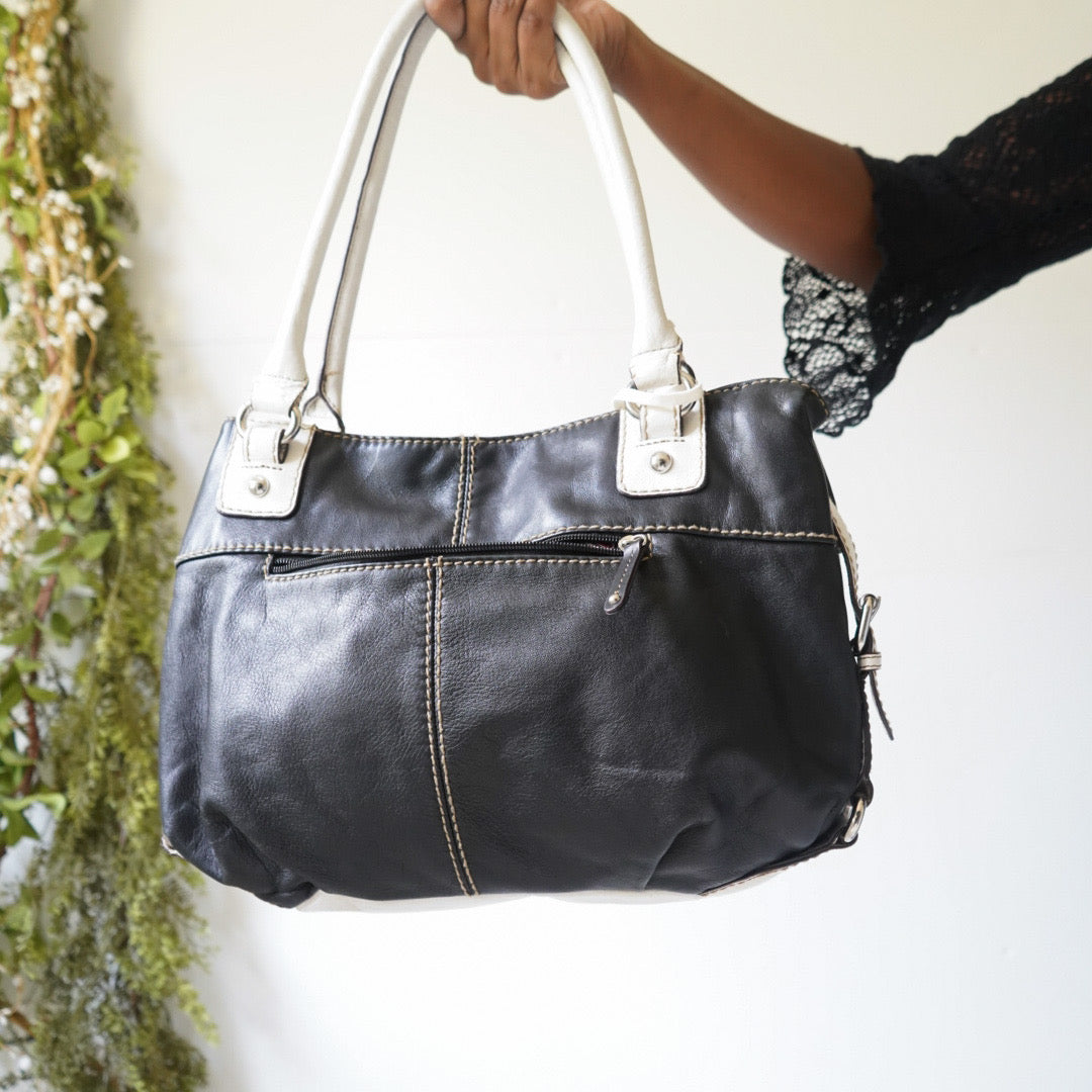 Y2K Contrast Leather Bag