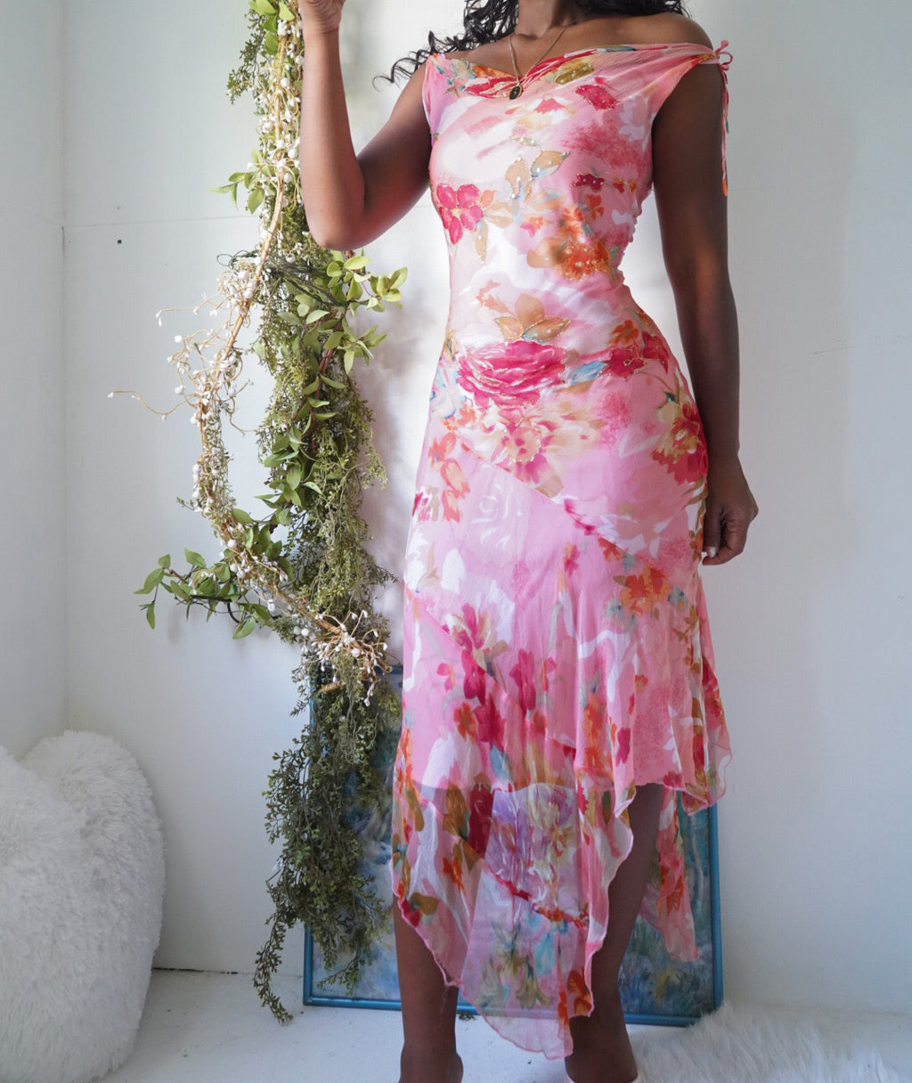 Y2K Rose Derhy Fairy Dress