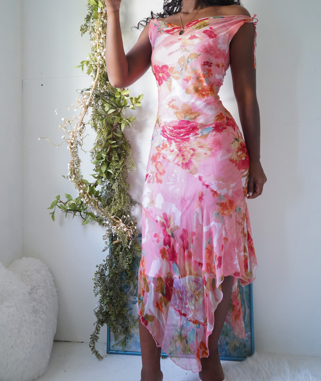 Y2K Rose Derhy Fairy Dress
