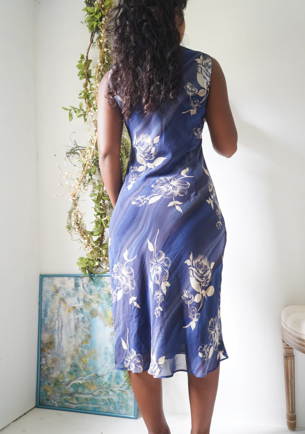 Y2K Navy Blue Staple Summer Dress