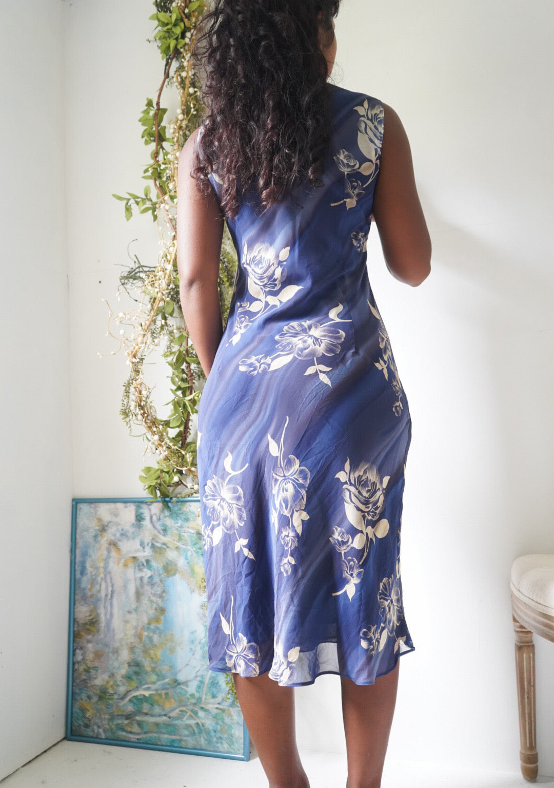 Y2K Navy Blue Staple Summer Dress
