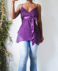 Y2K Purple Bow Fairy Top
