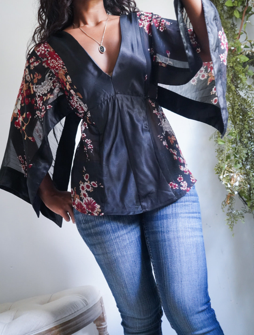 Y2K Kimono Inspired Top