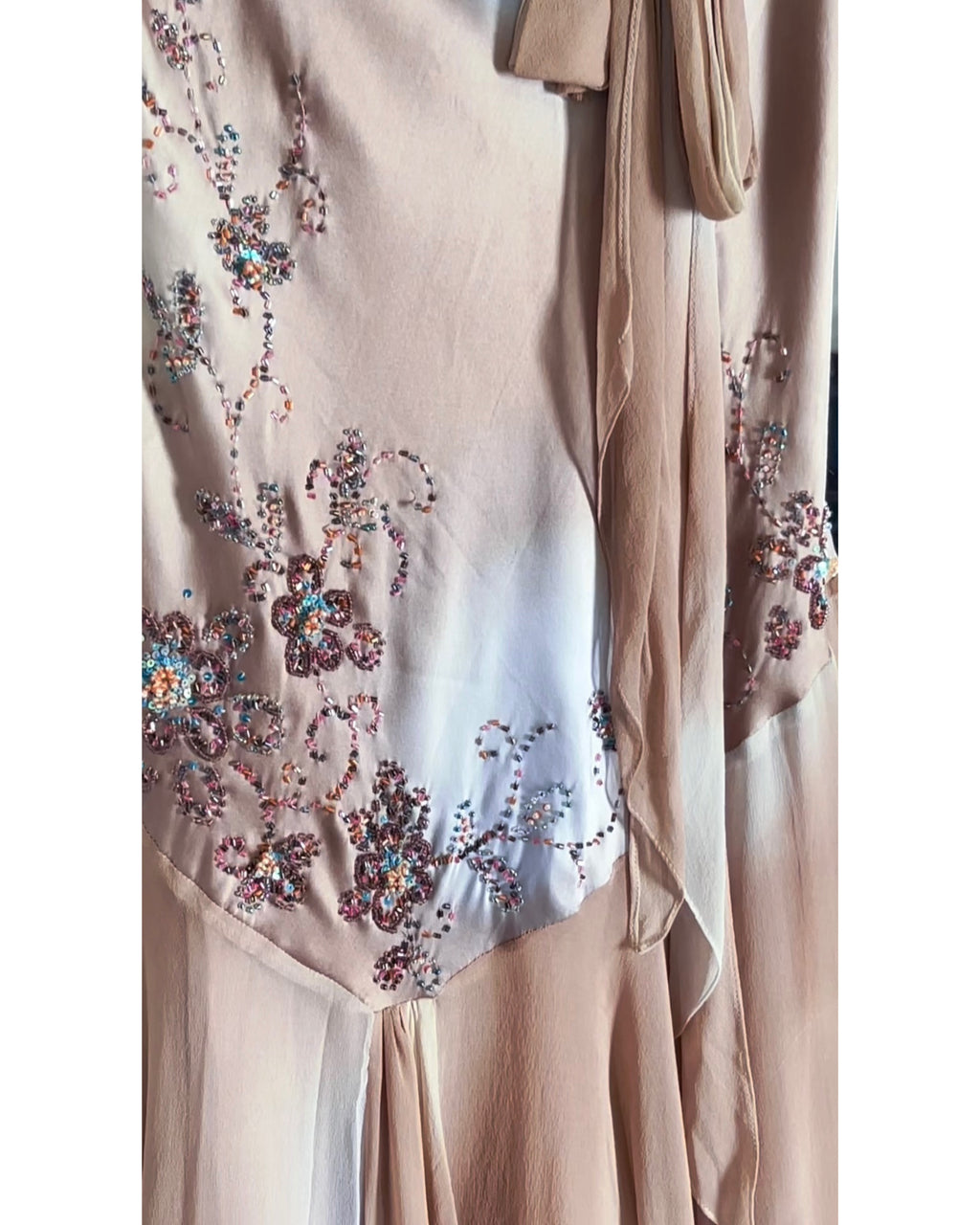 Rare Silk Beaded Fairy Dress