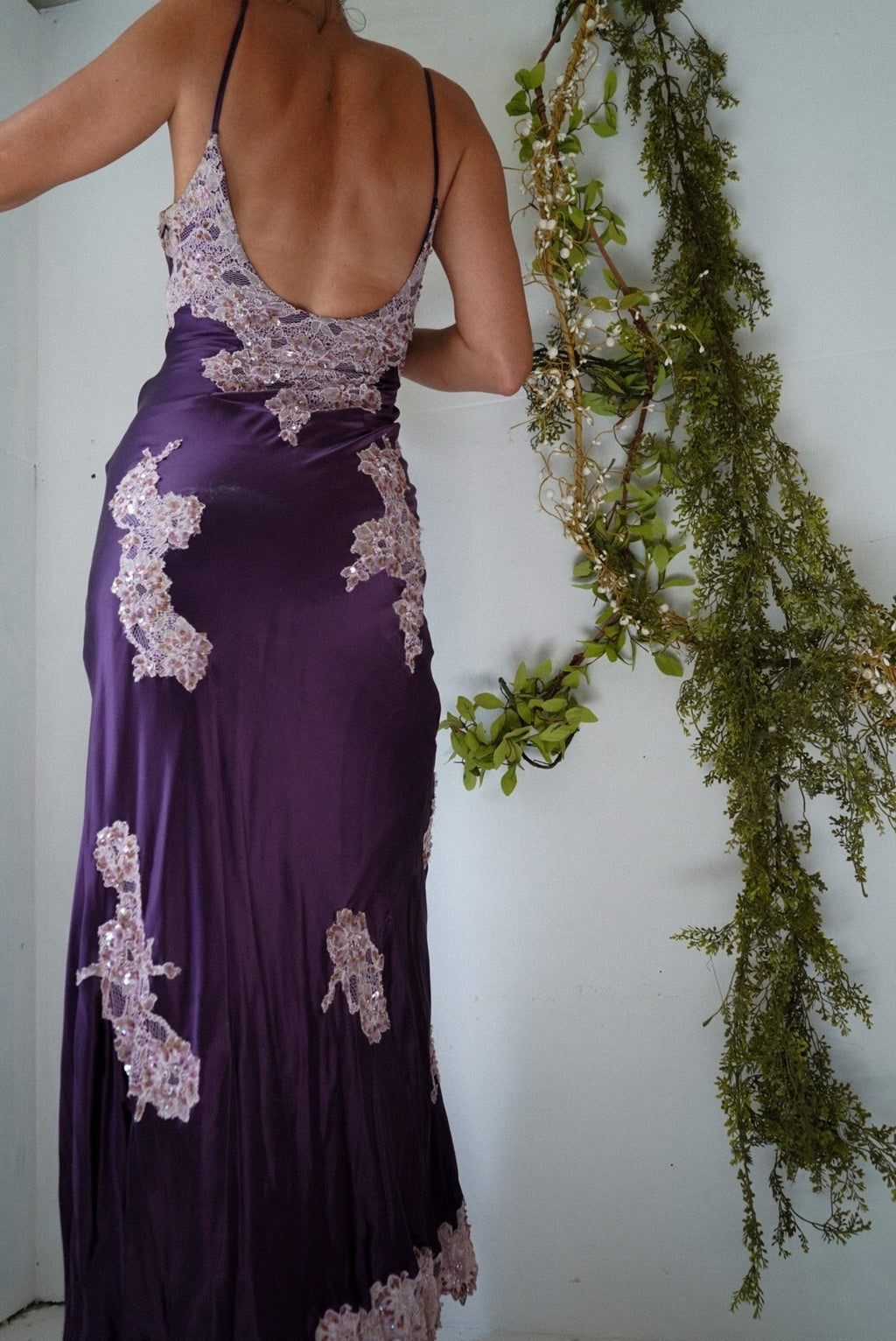 Rare y2k Sue Wong silk lace gown