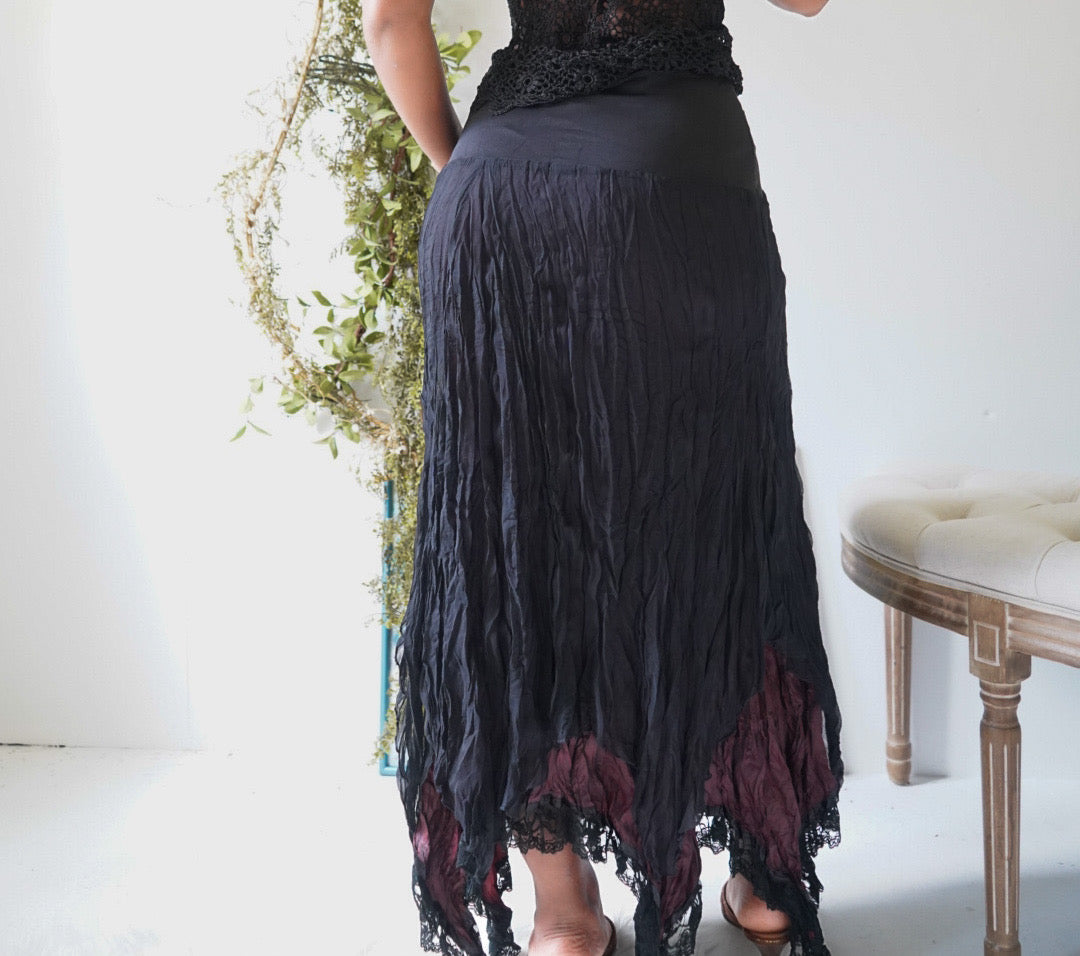 Y2K Dark Whimsy Fairy Skirt