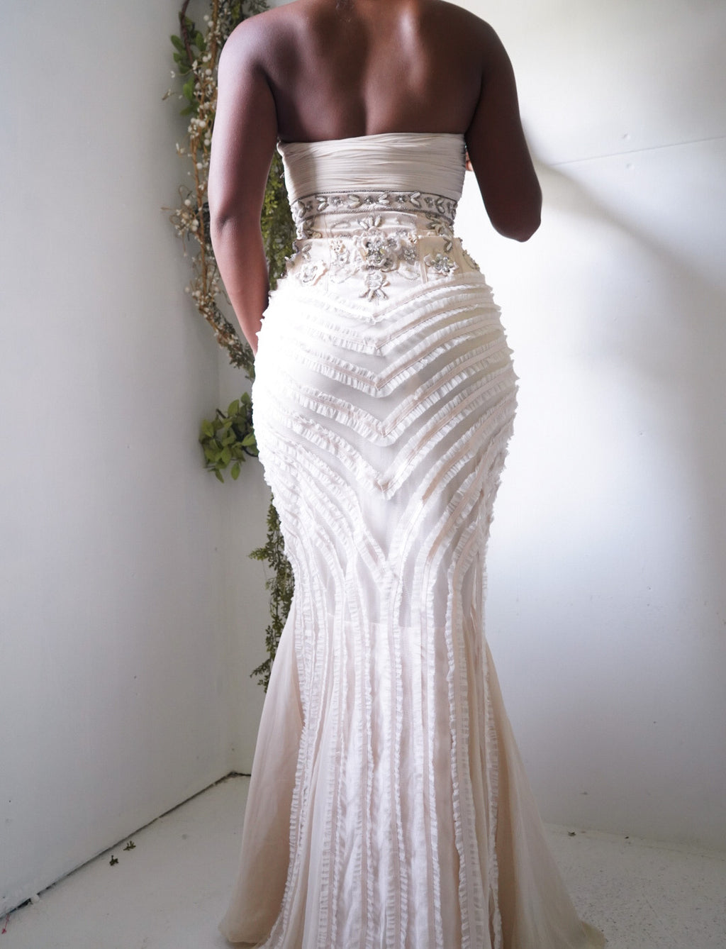 Rare Y2K Sue Wong Strapless Gown