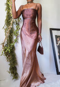 Rare Y2K Ombre Brown Beaded Formal Dress