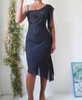 Vintage Y2K Asymmetric Bead Detail Dress