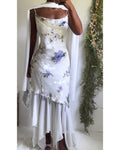 Y2K White Beaded Floral Fairy Gown